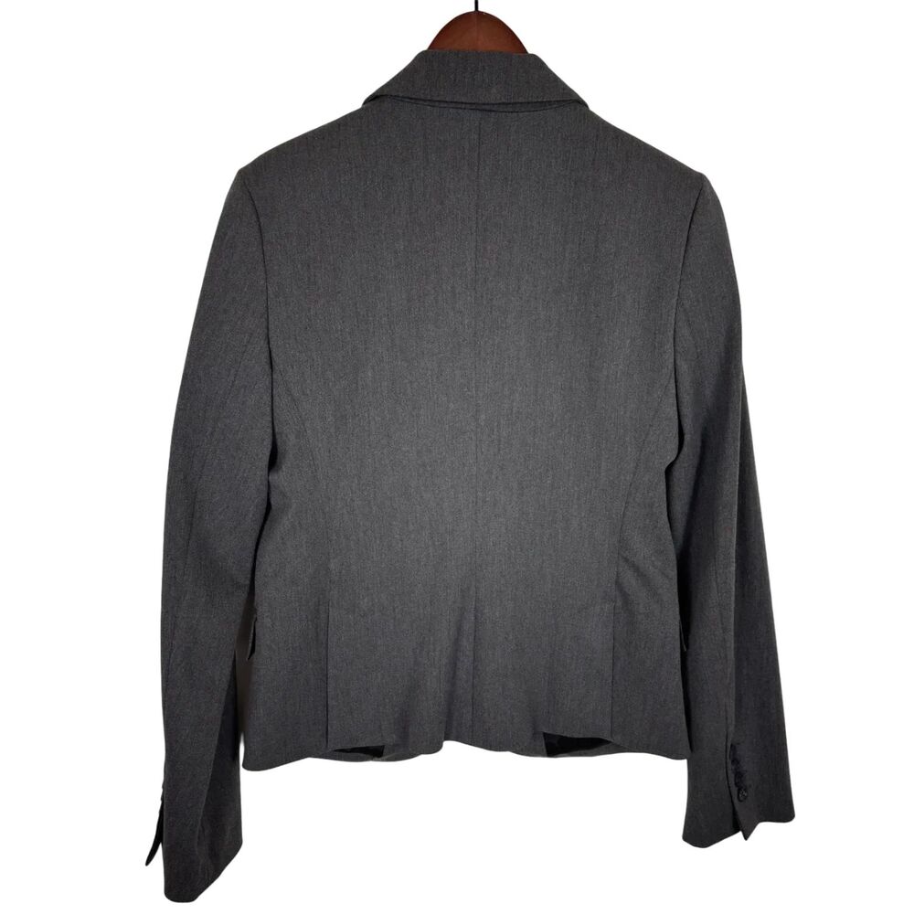 Express Editor Fitted Gray One Button Blazer Wome… - image 4